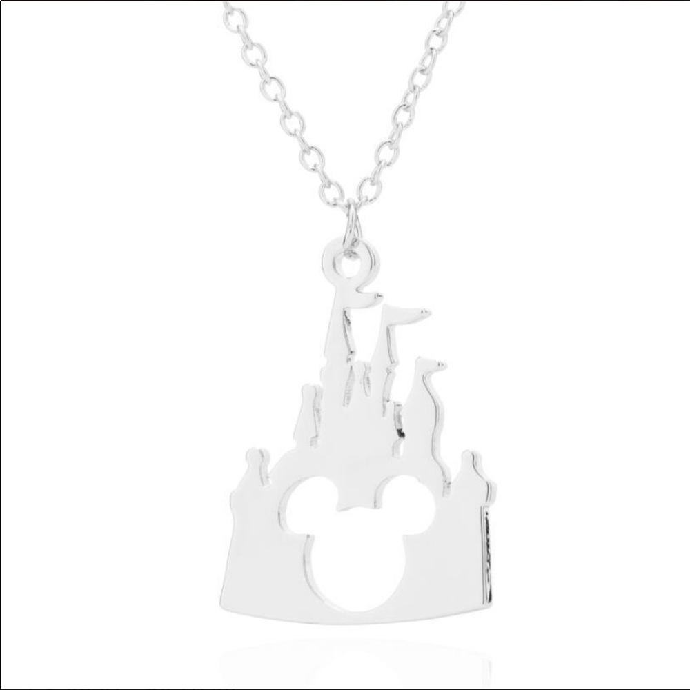 Stainless Steel Disney Castle Necklace & Earrings - Picture 3 of 7